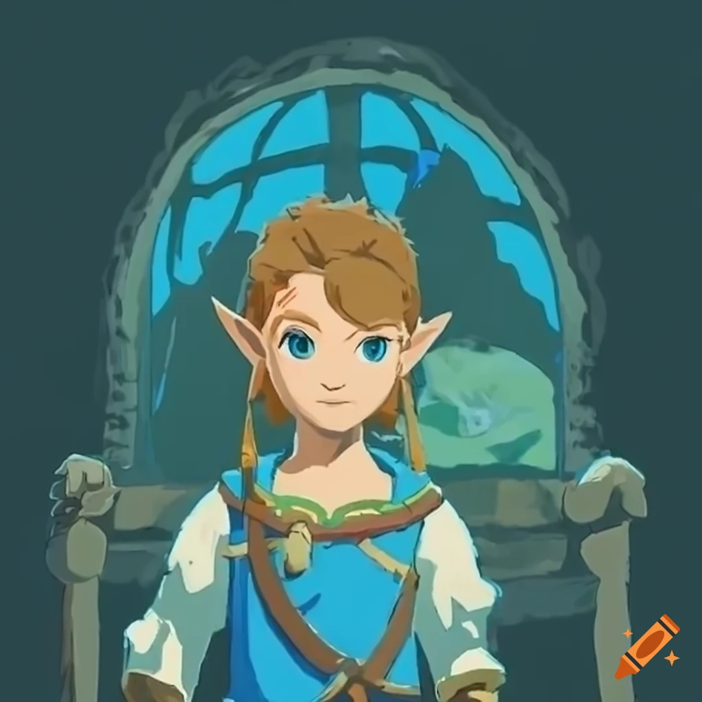 Legend of zelda breath of the wild in a studio ghibli art style on Craiyon