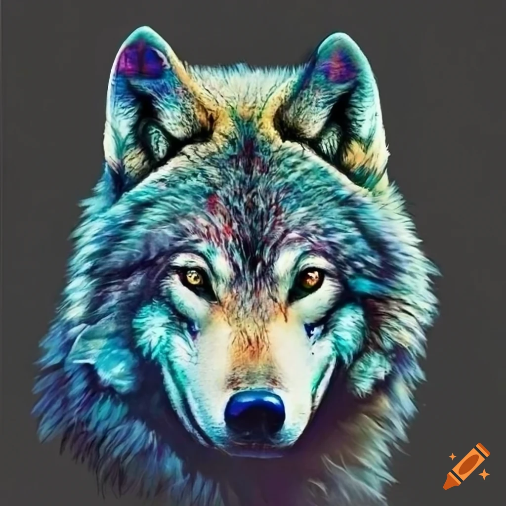 Artistic wolf posters for sale at $10 each