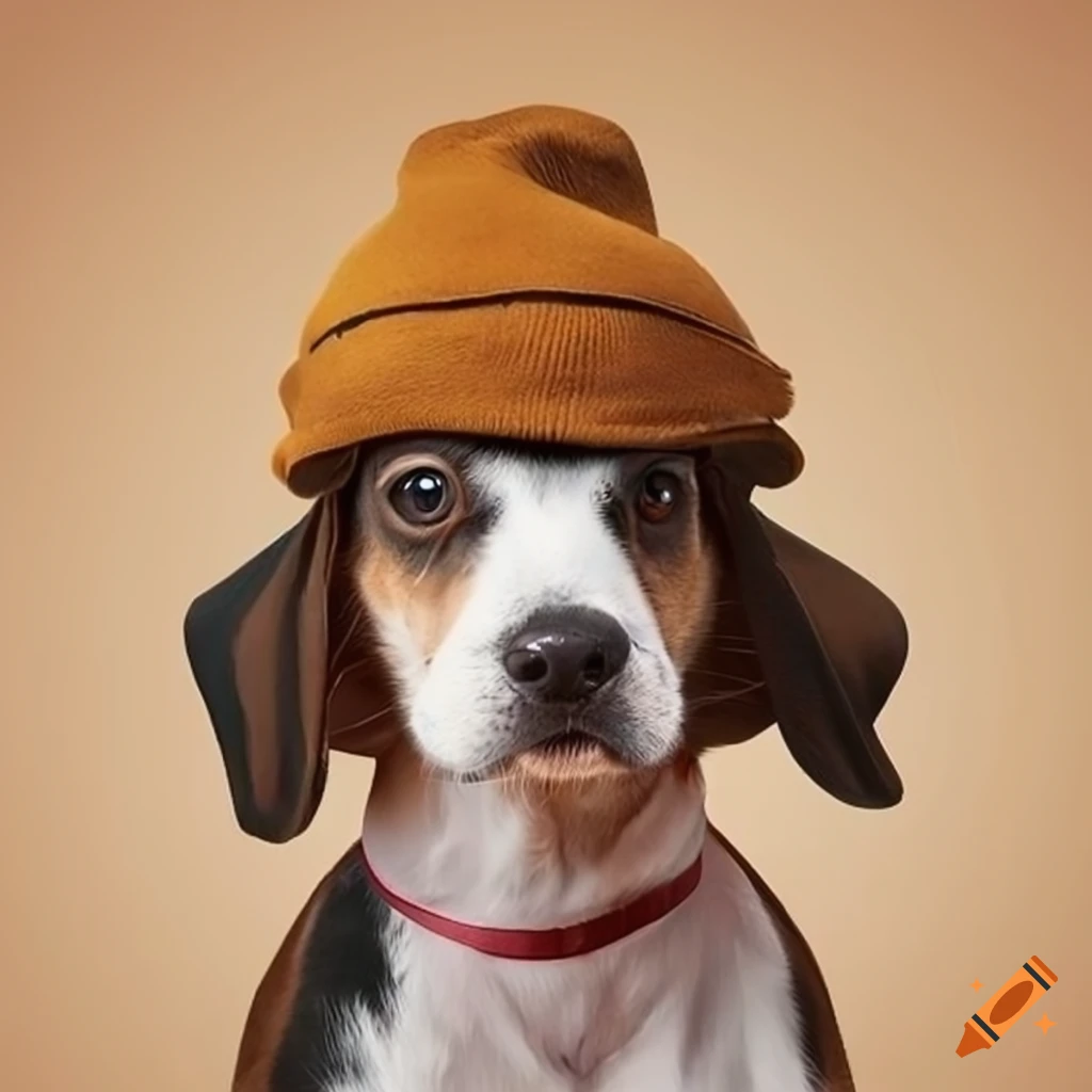 dog wear a hat