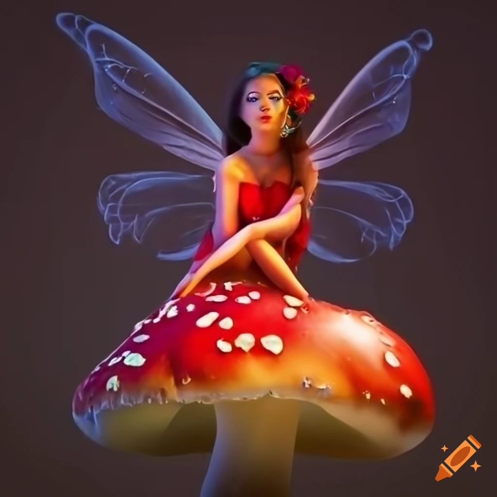 sachin and babi light blue dress Whimsical Fairy Sitting On Red Mushroom With White Spots Holding Wand  Wearing Green Dress And Floral Crown Background, Fairy, 3d Illustration,  Fantasy PNG Transparent Image and Clipart for Free Download main image 1