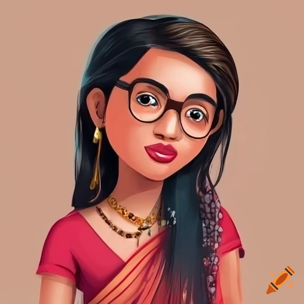 Indian simple girl on Craiyon
