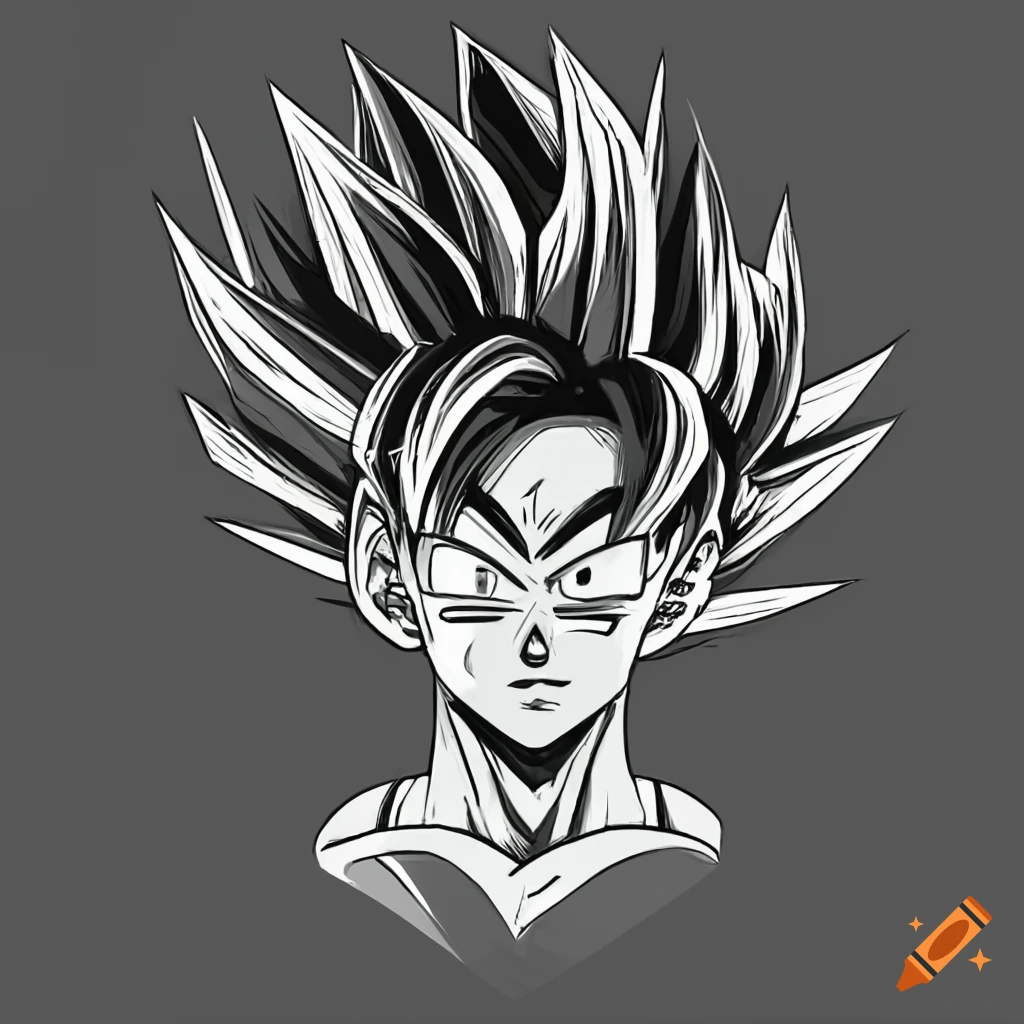 All sizes | Anime Drawing - How To Draw Goku (Ultra Instinct) Step By Step  | Flickr - Photo Sharing!