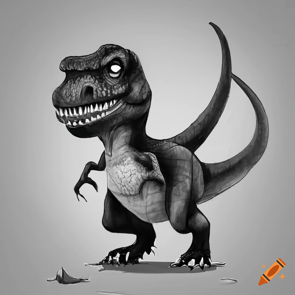 1,840 T Rex Line Drawing Images, Stock Photos, 3D objects, & Vectors |  Shutterstock