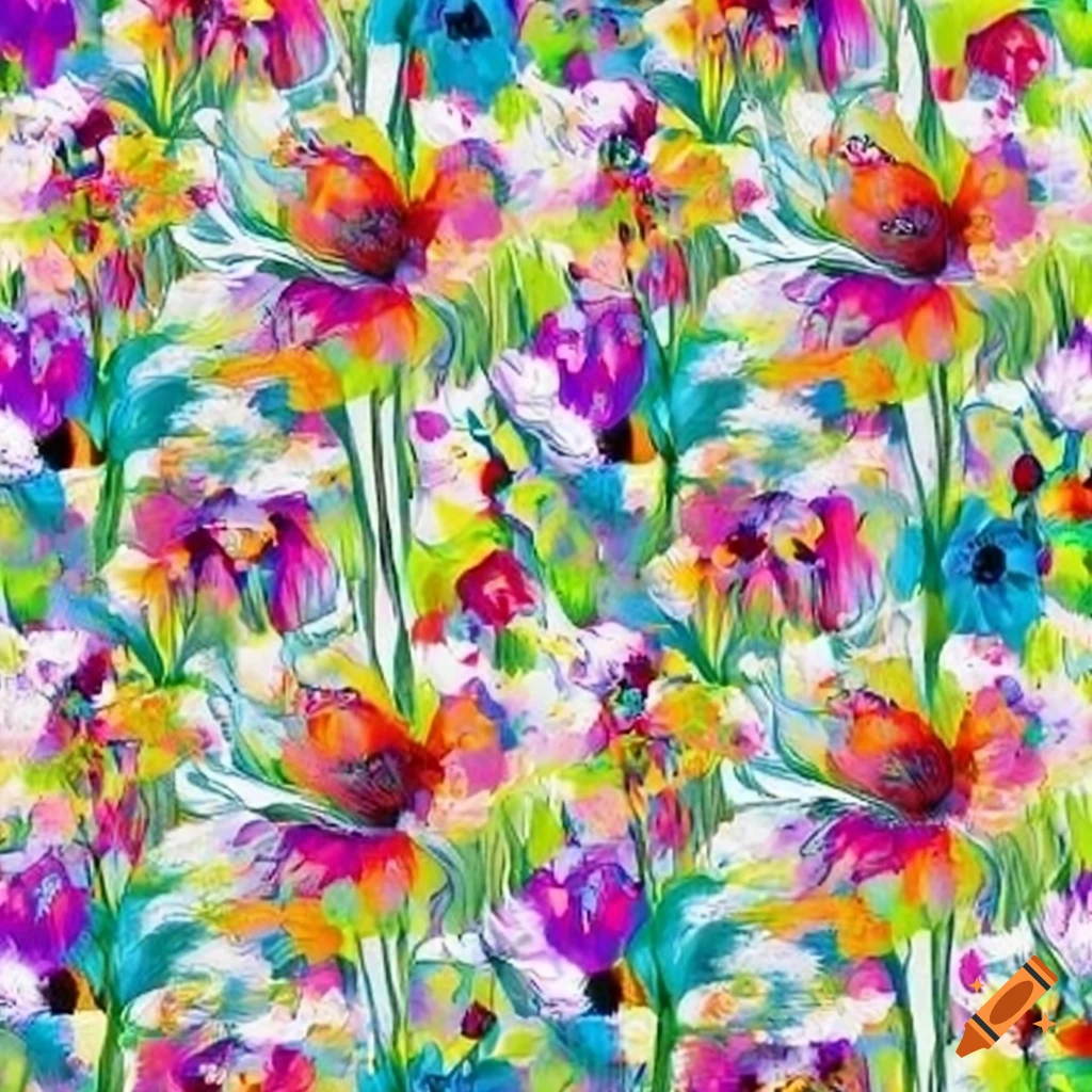 A meadow of colorful blooms, an artful haven for textile designers on ...