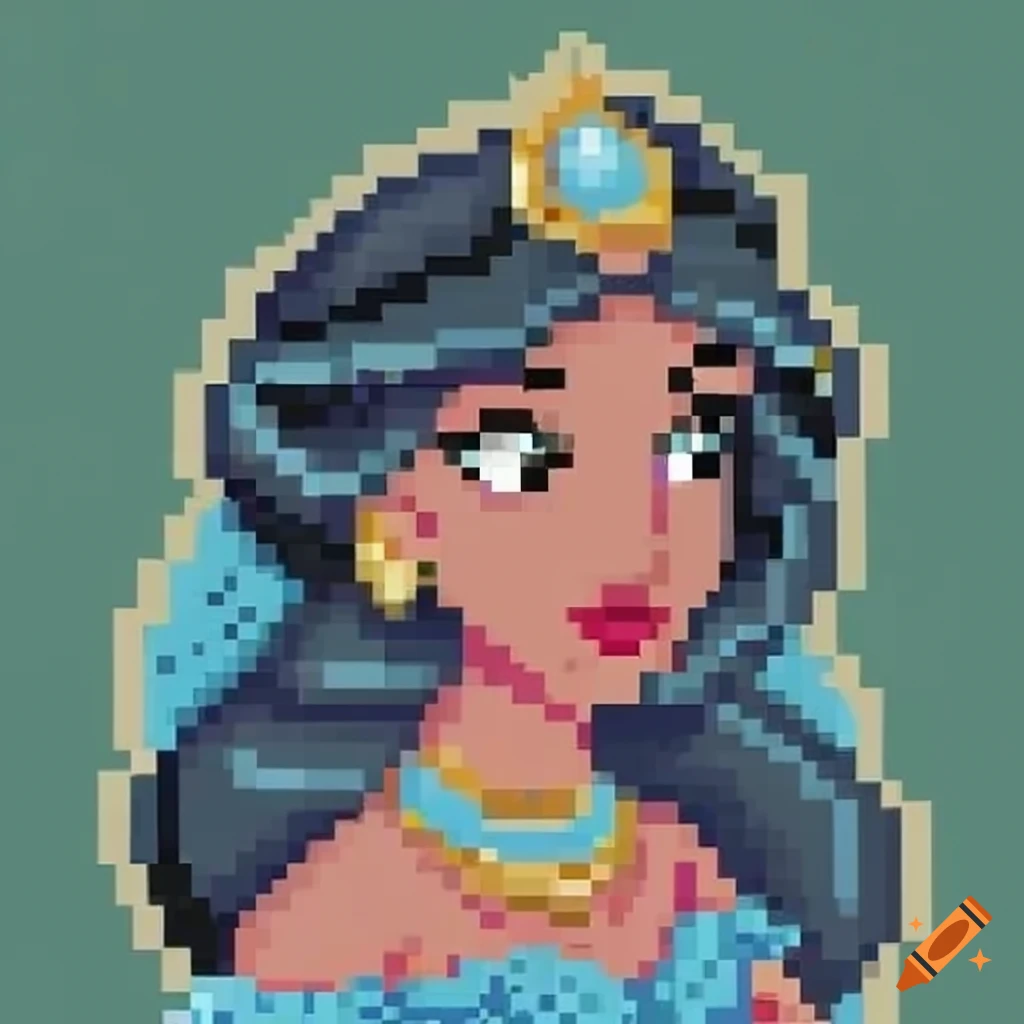 Pixel art jasmine