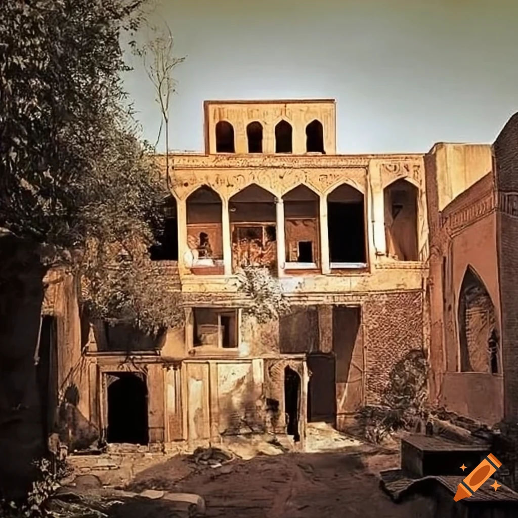 Old first pahlavi home in iran isfahan jolfa between 1950-1960