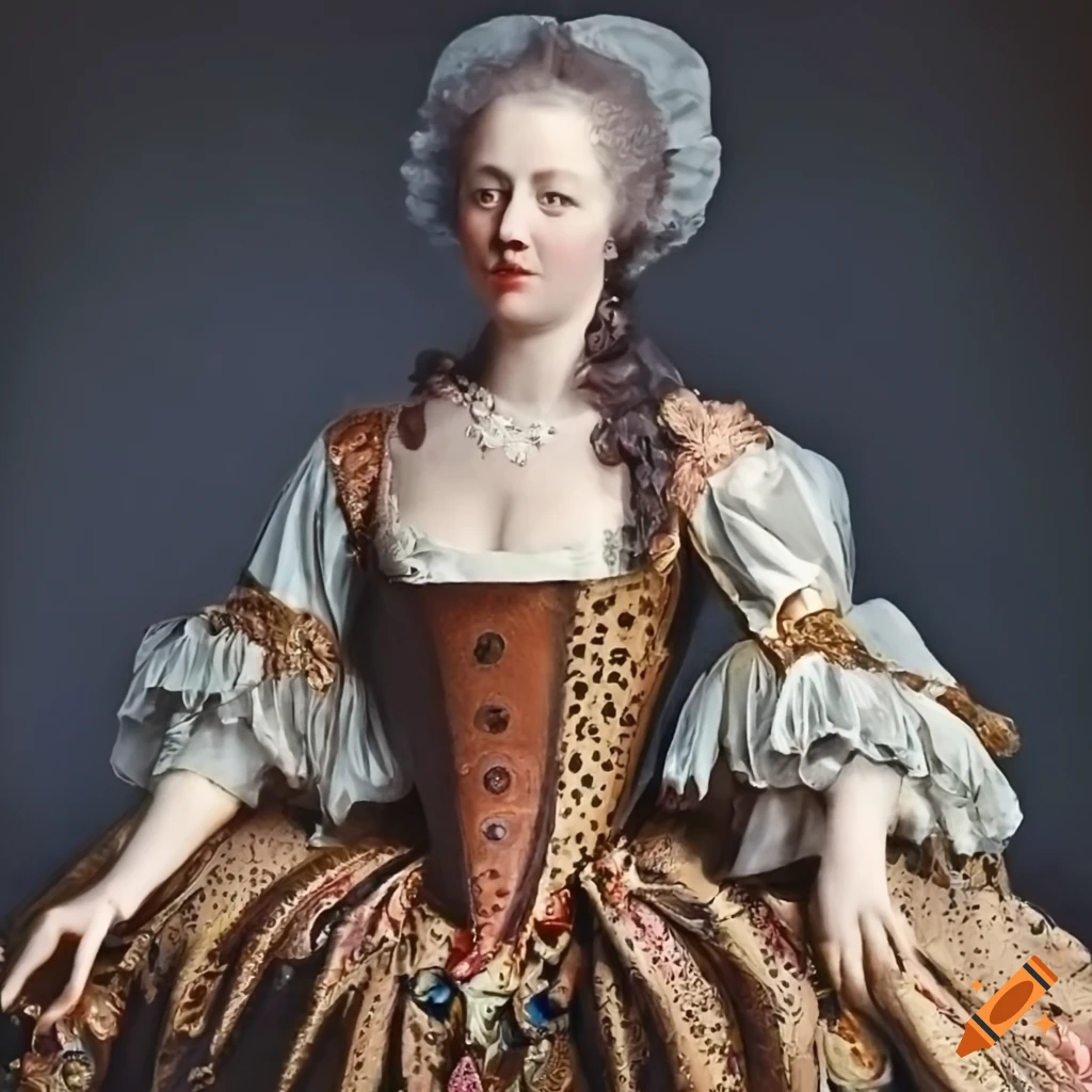 Fancy Dress Of The Countess 17th Century France Lilies
