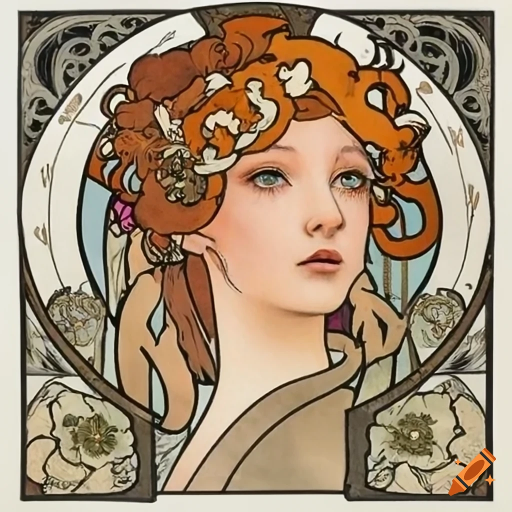 Alphonse mucha style