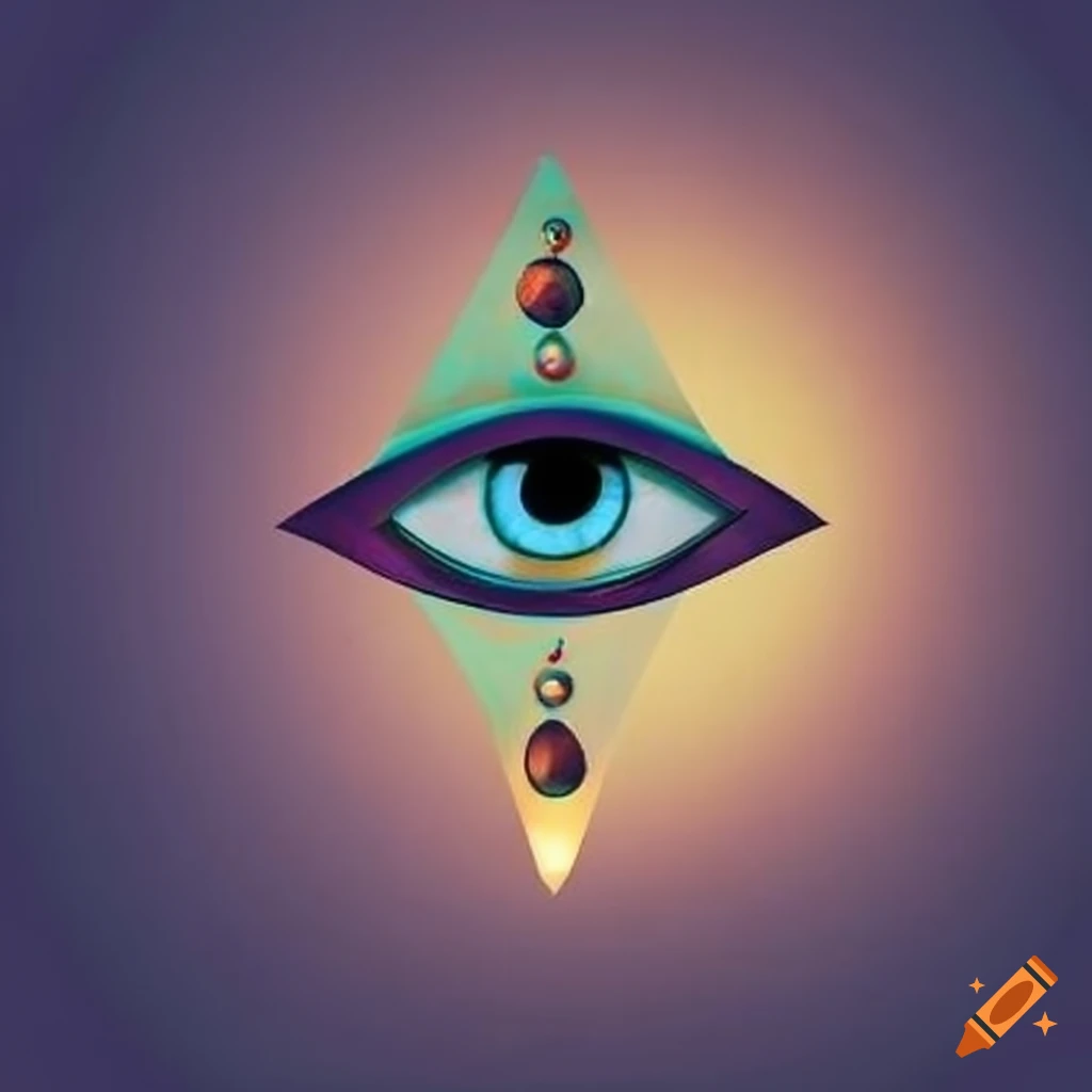 pyramid eye art