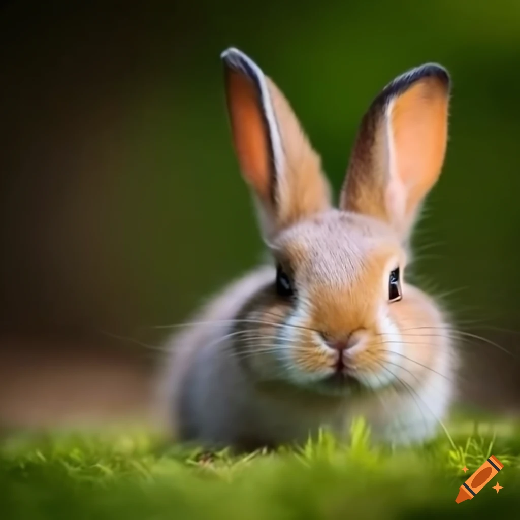 Fluffy cute bunny on Craiyon