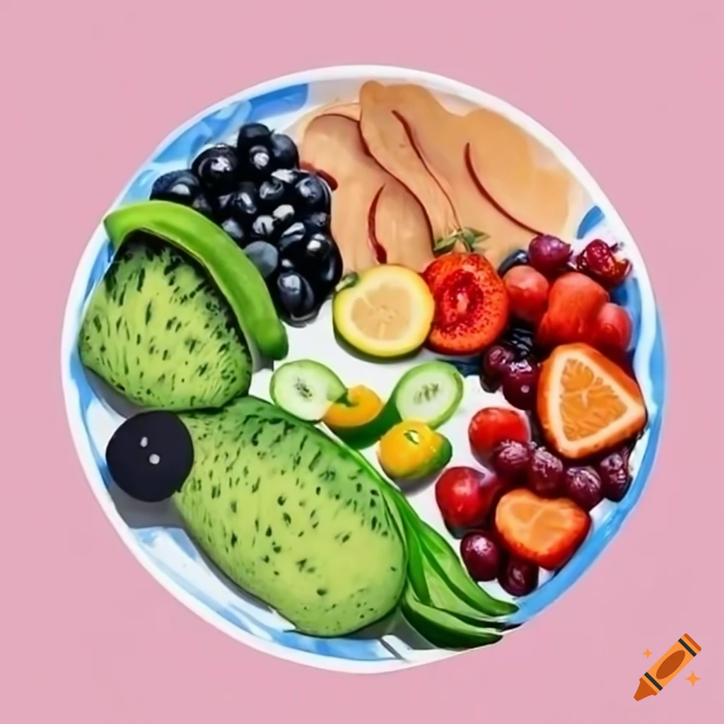 healthy food. chart on the plate. Stock Vector | Adobe Stock