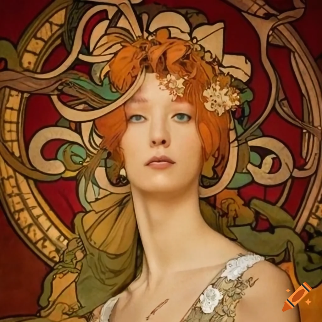 Alphonse mucha style