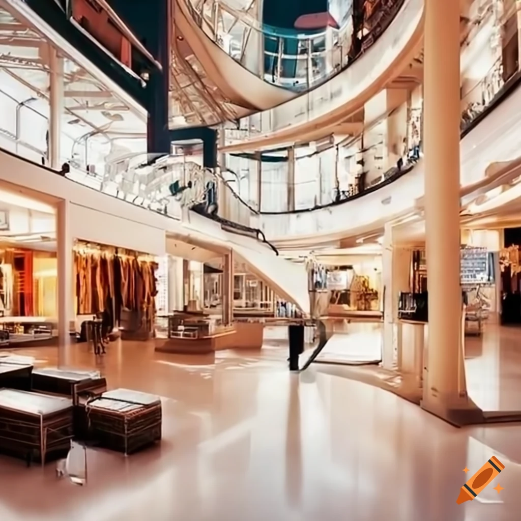 Department furniture store aerial interior on Craiyon