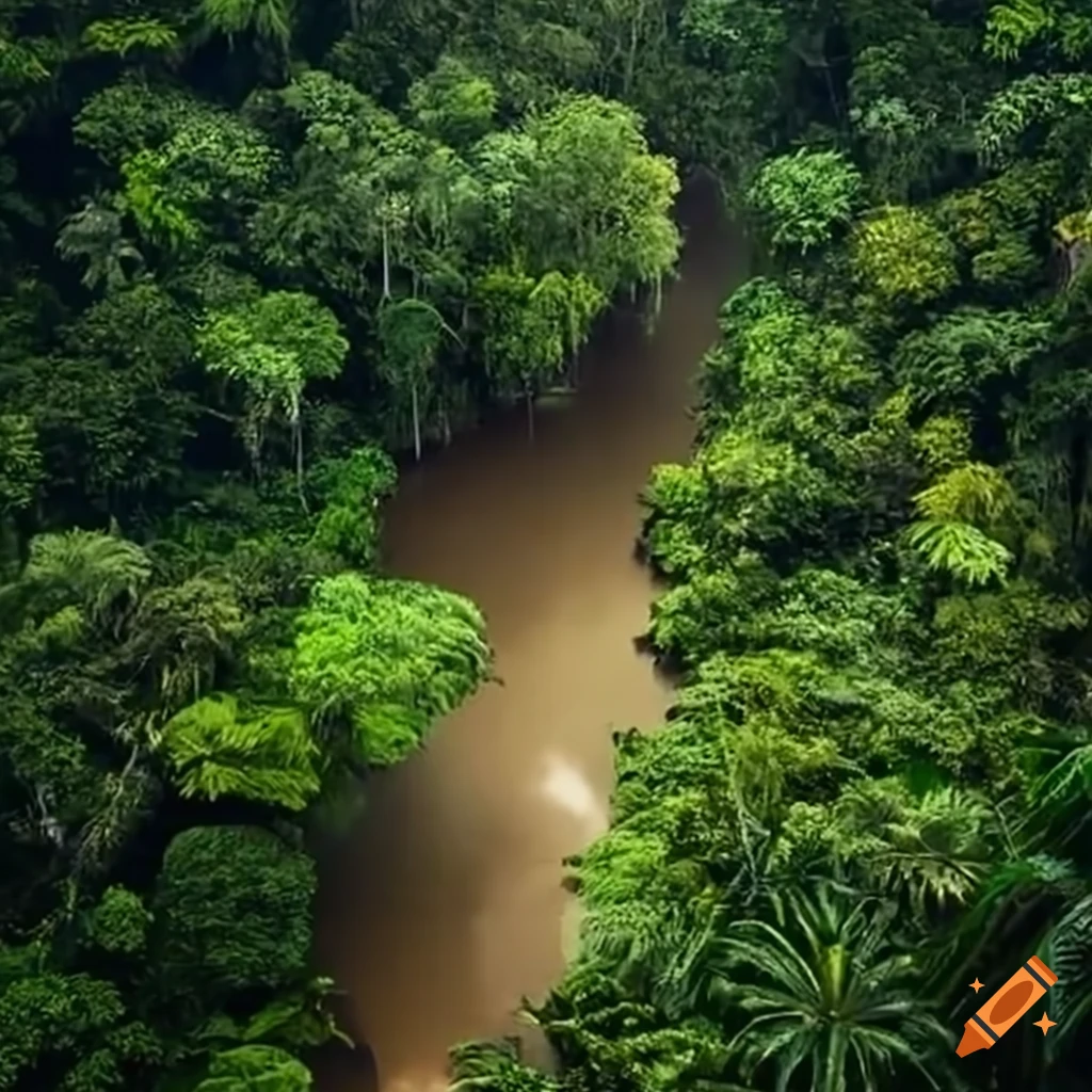 Volunteers planting trees in the amazon rainforest