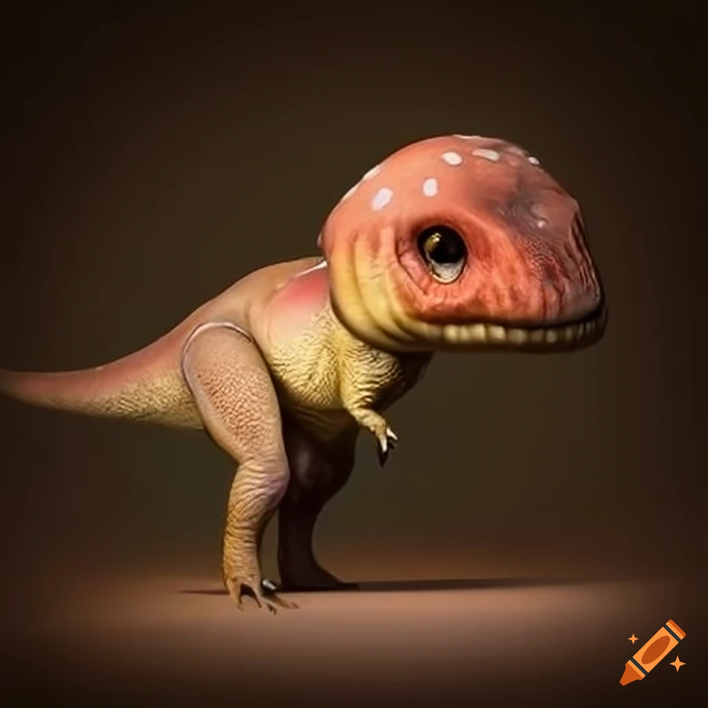 A 4legged, dinosaurlike creature with a mushroom for a head