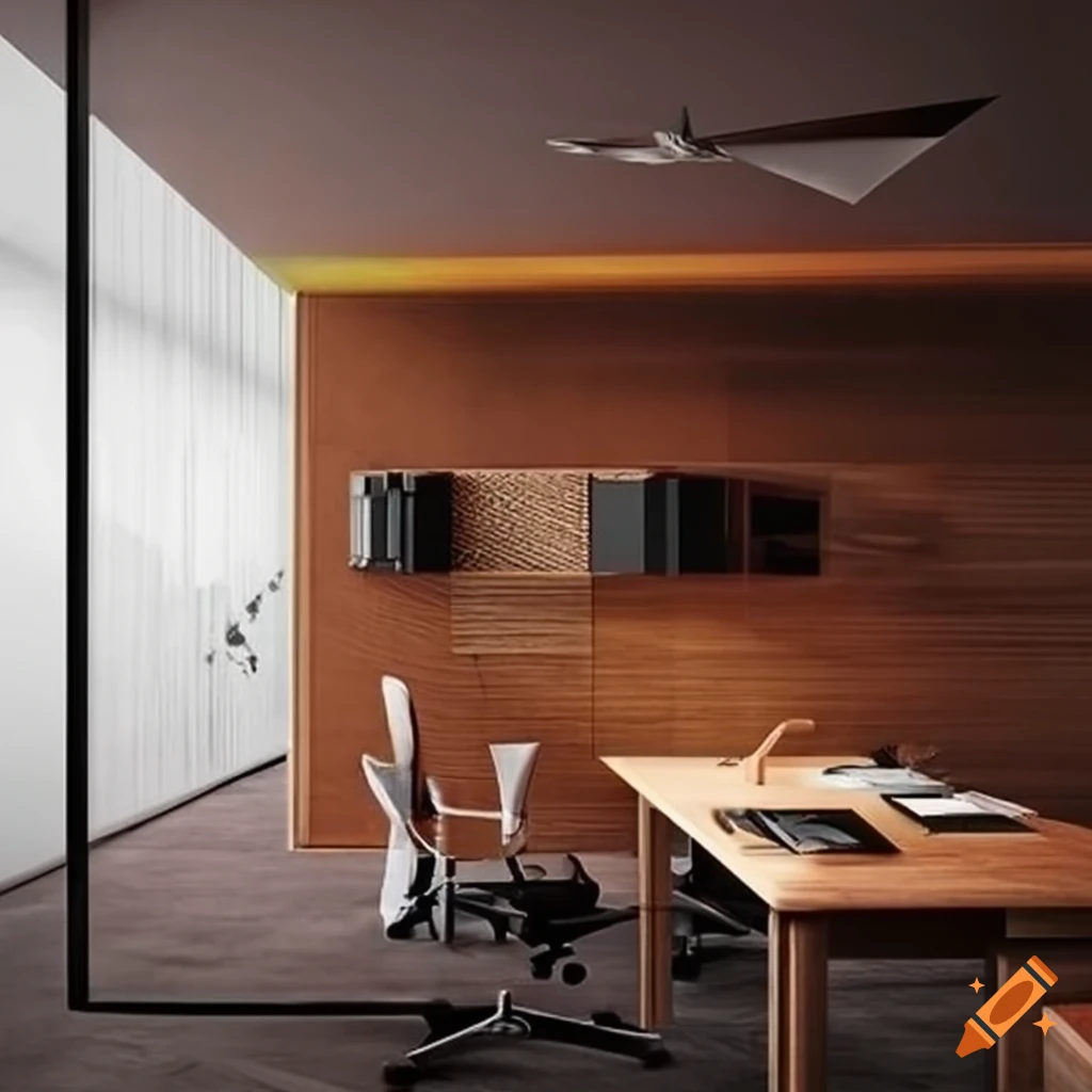 Modern office on Craiyon
