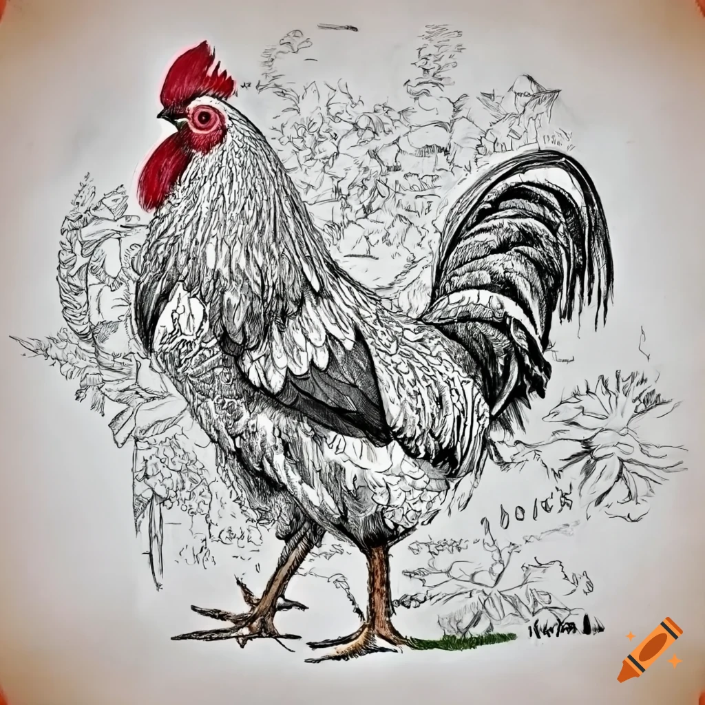 05092021 Rooster Pencil Sketch by krisukoo on DeviantArt