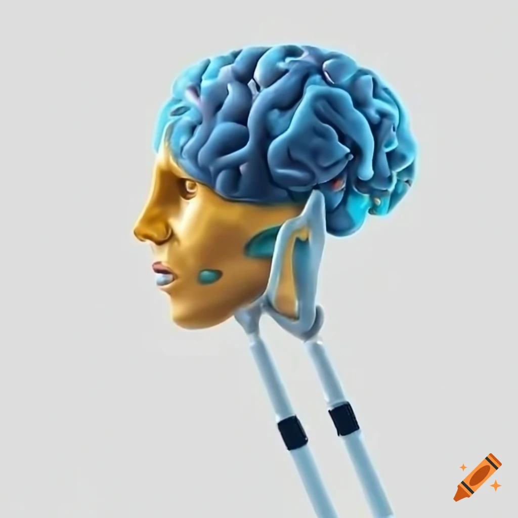 Brain with crutches