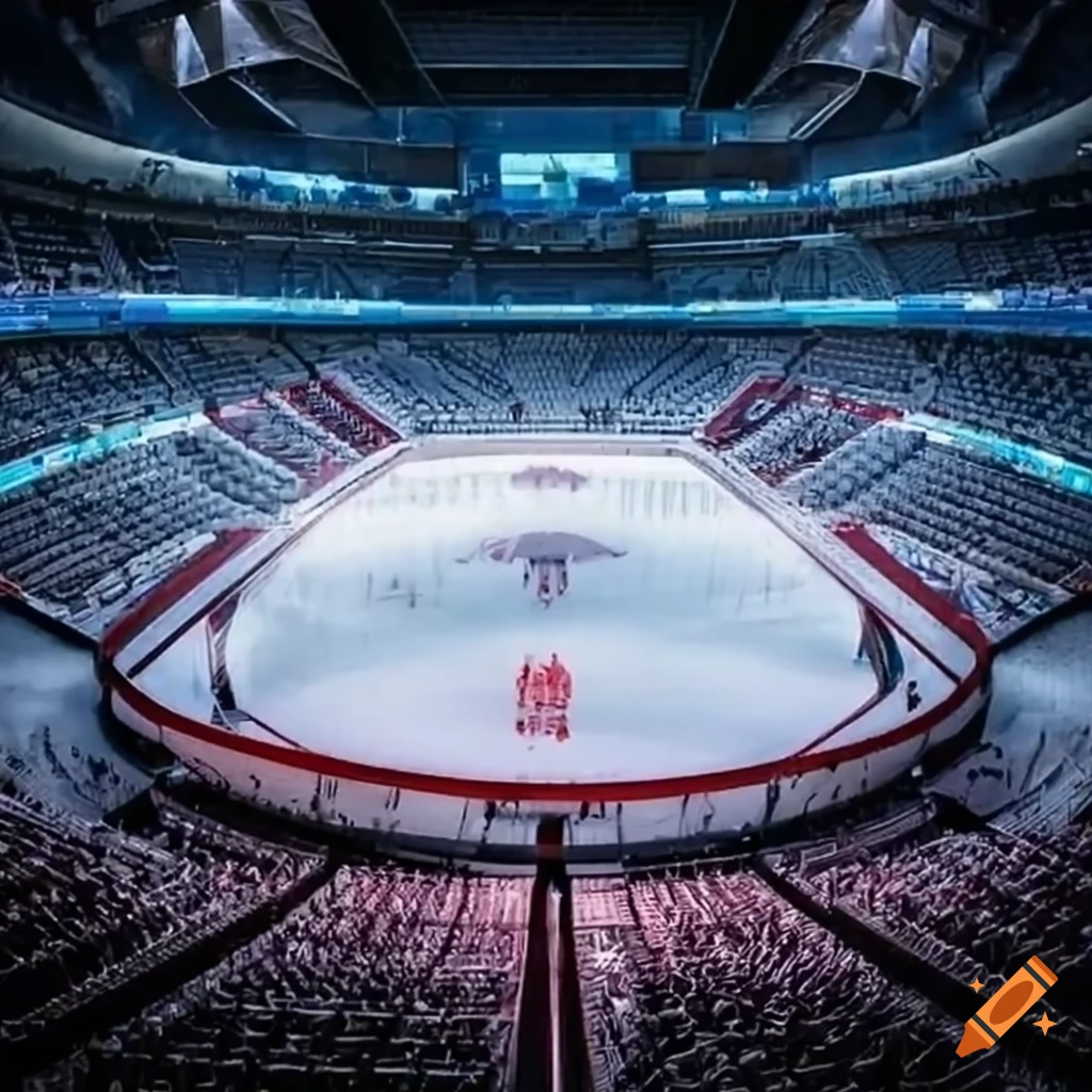 Professional ice hockey arena