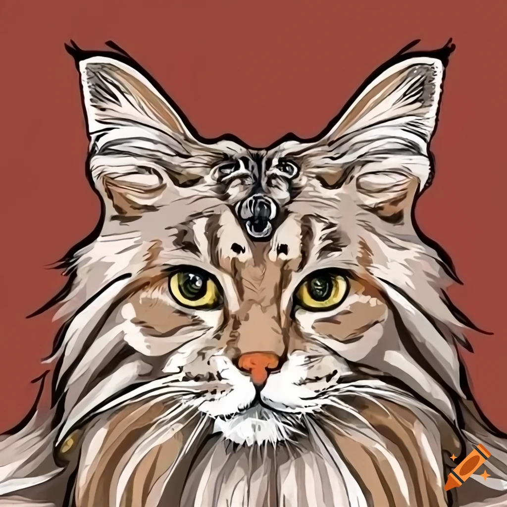 Maine coon on Craiyon