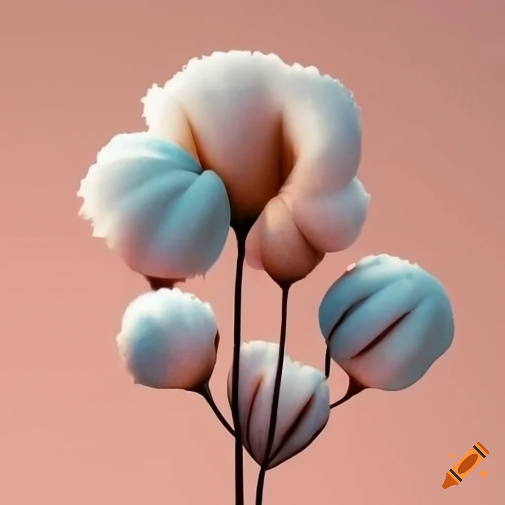 Cotton flower design