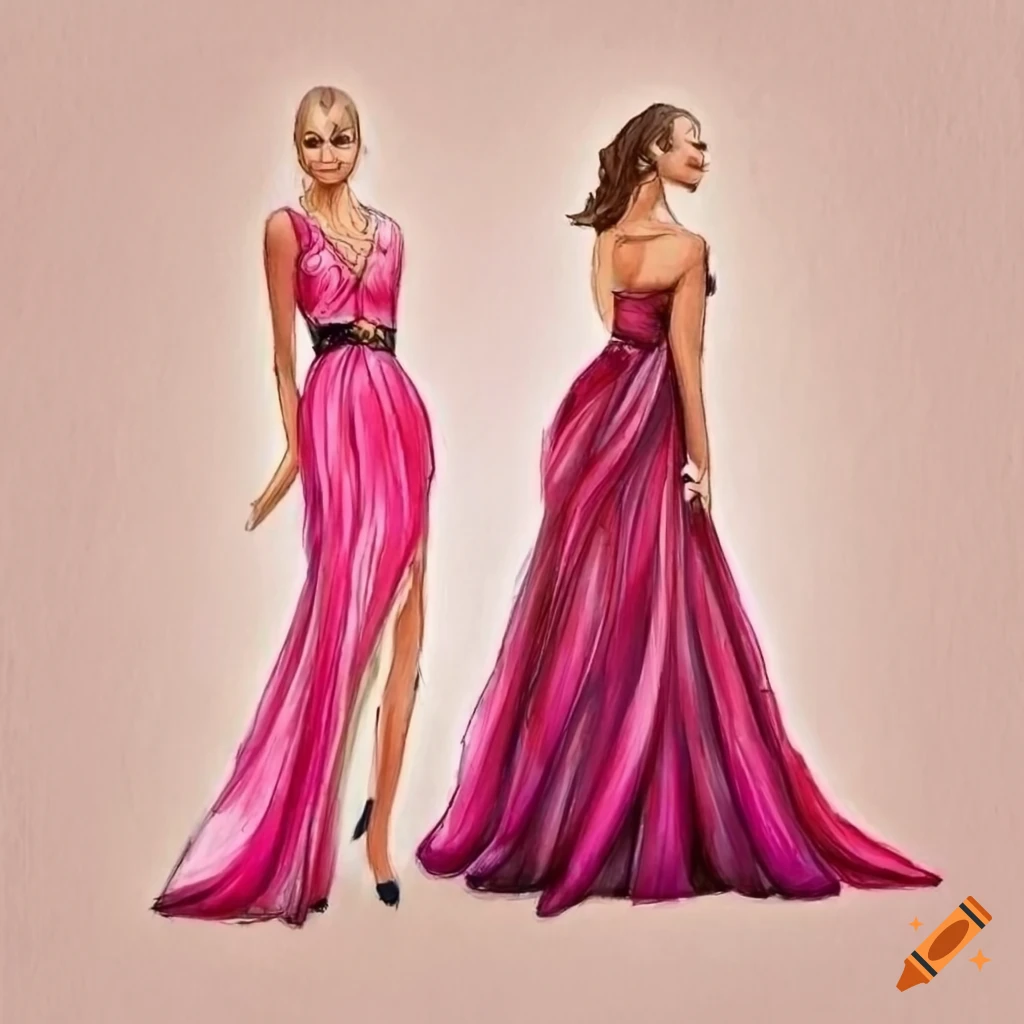 Dress Color Stock Illustration - Download Image Now - Wedding Dress, Sketch,  Beauty - iStock