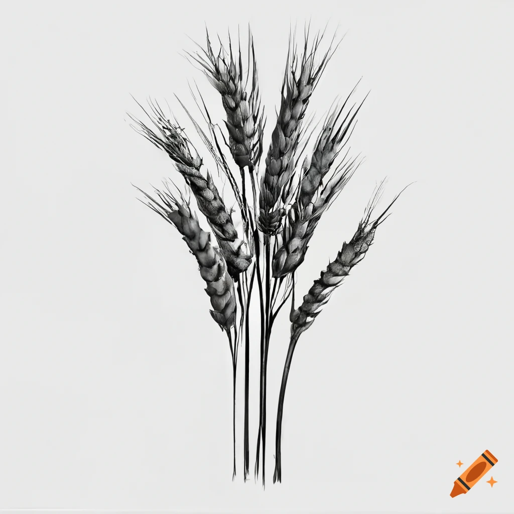 Wheat (Triticum spp.) BT0298 Illustration | Botanical Illustrations by  Chris Shields