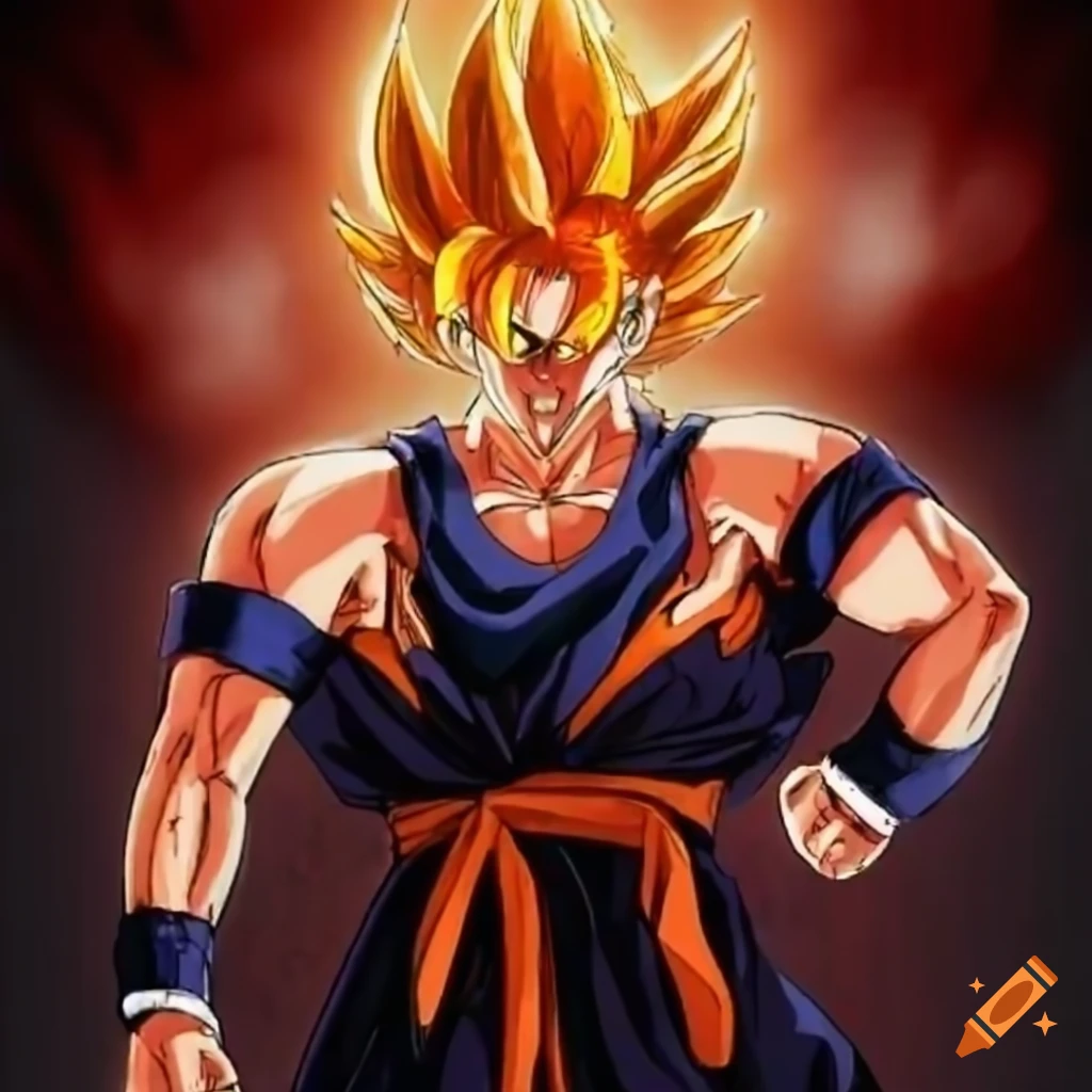 Fusion of sangoku and sangohan on Craiyon