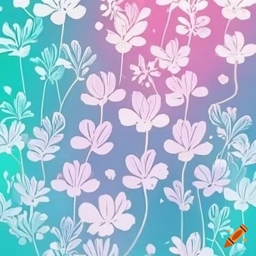 cute colorful flowers backgrounds