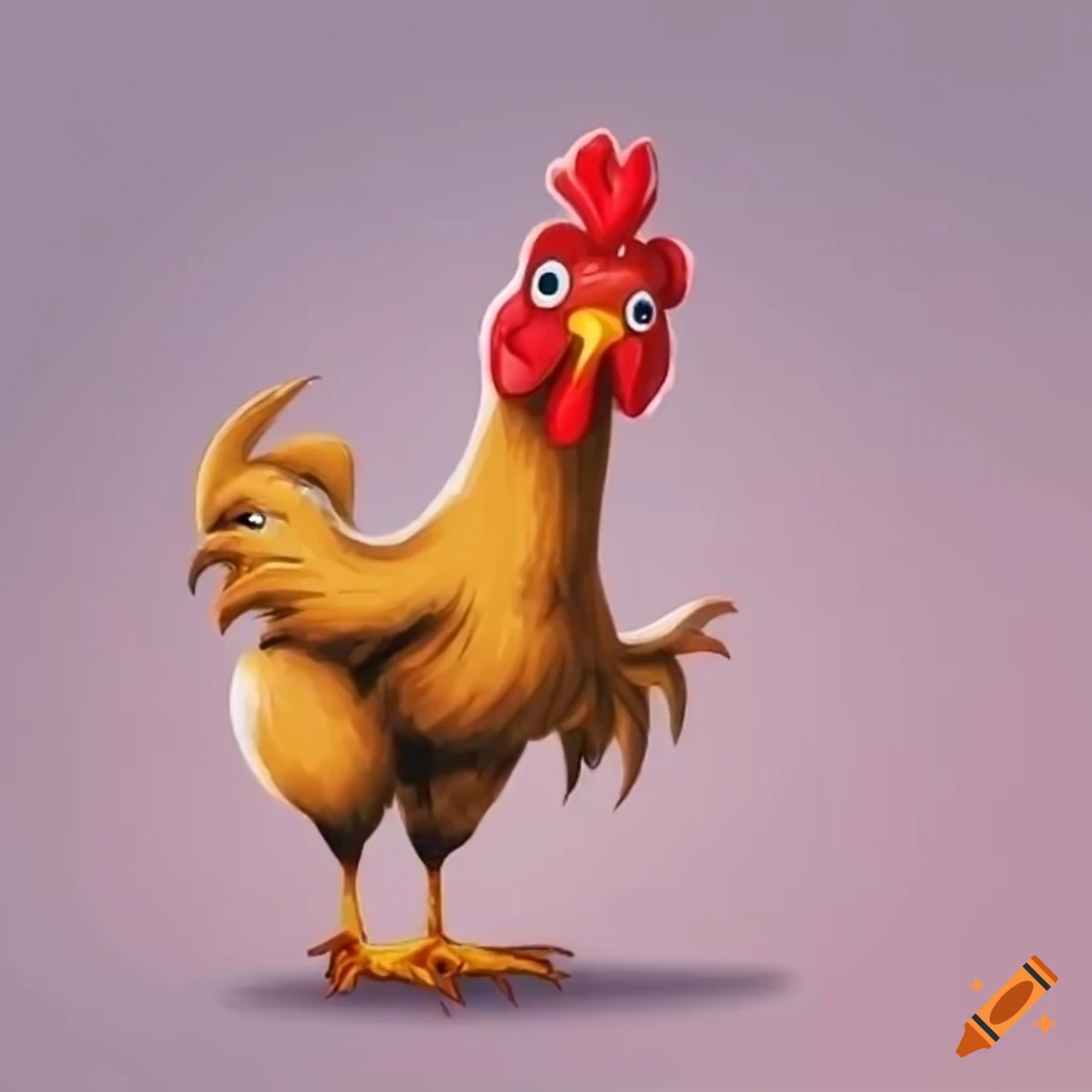 Cartoon Yellow Chicken Arrow Up GIF PNG Images