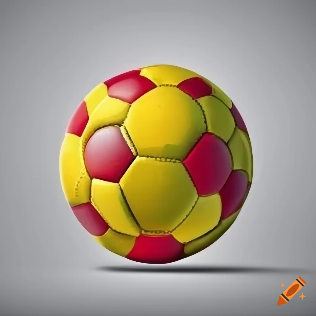 Illustration of spain soccer ball on white background
