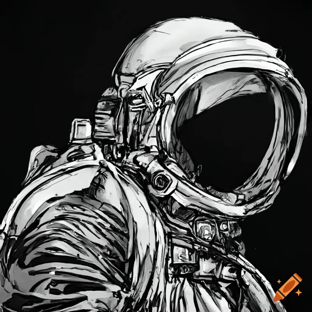 Astronaut Drawing by Viktoryia Lautsevich | Saatchi Art
