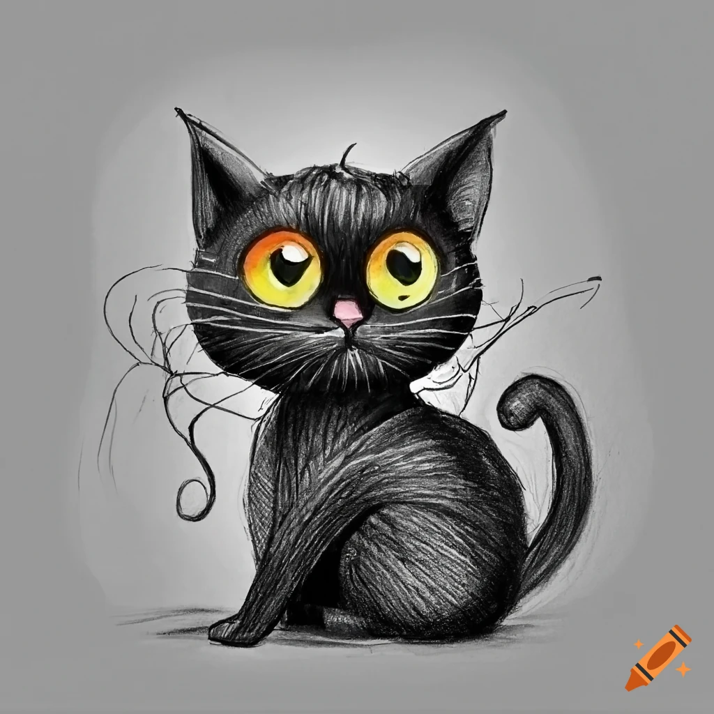 How to Draw Black Cat Chibi - YouTube