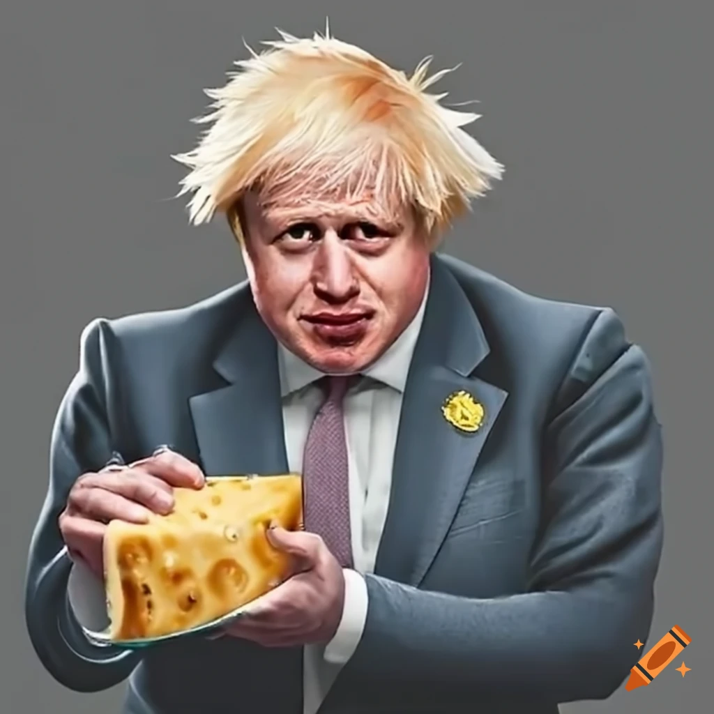 Boris johnson eating cheese
