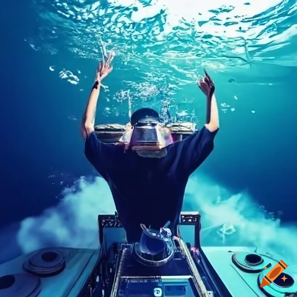 A dj entertaining partygoers on a boat