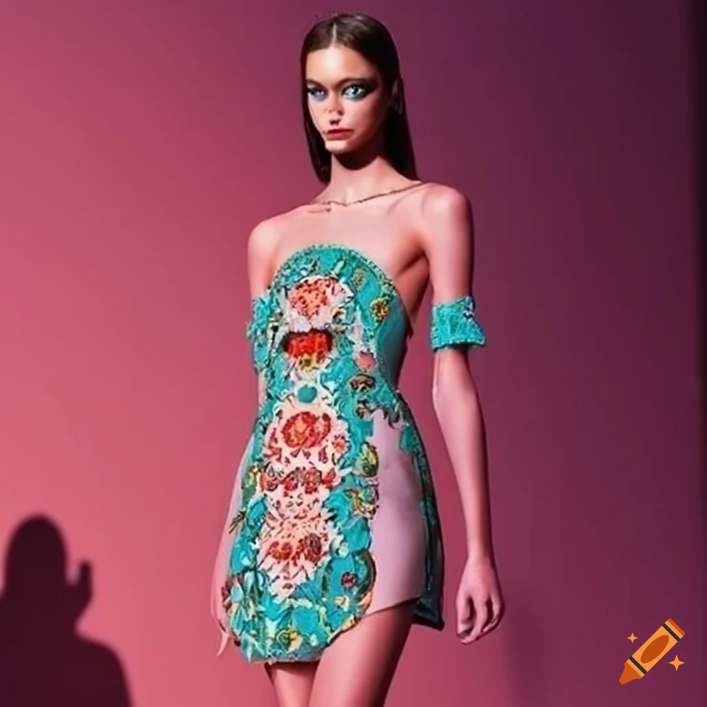 Ss24 runway collection showing mini dresses by mykonos themed