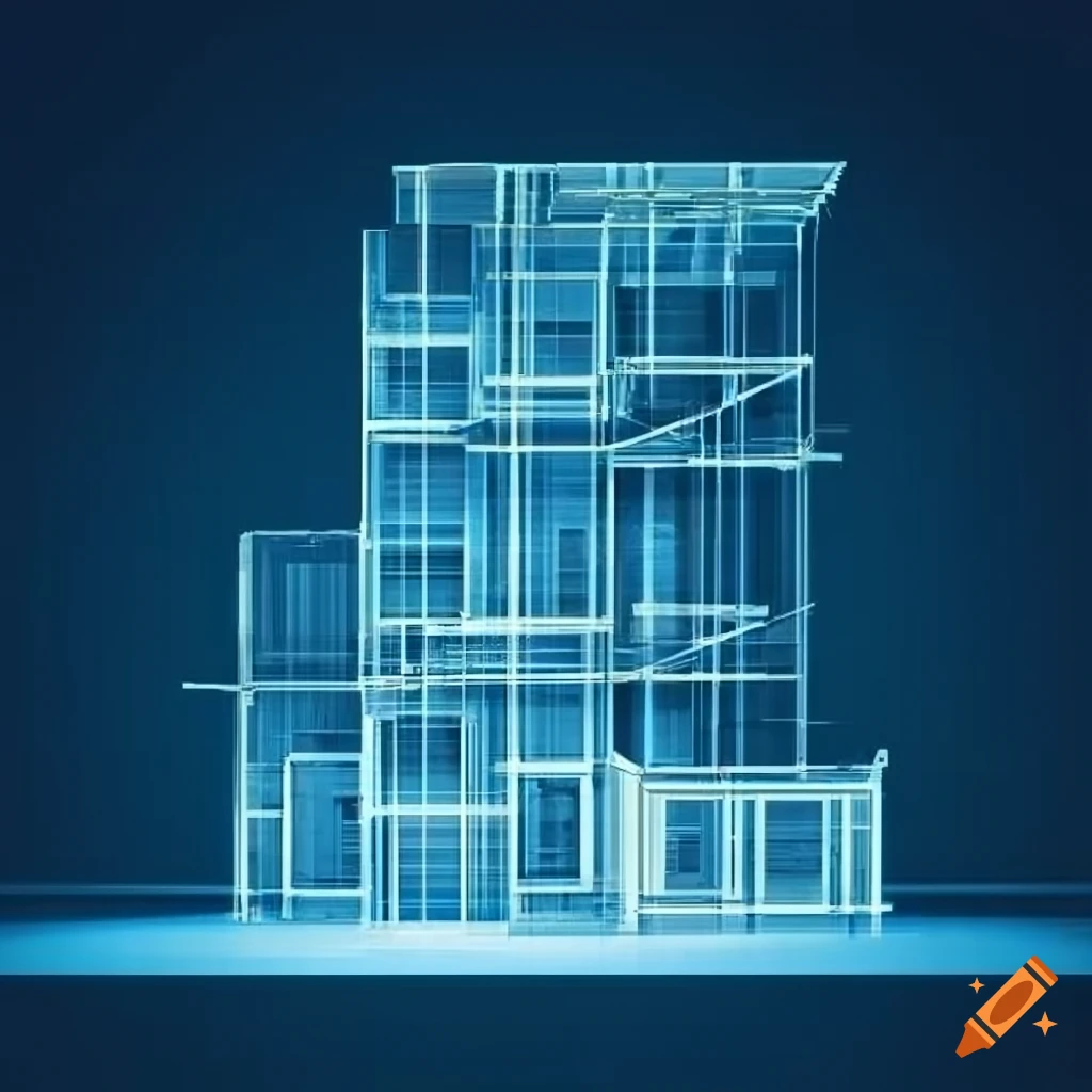 Architect Design Blueprint On Craiyon