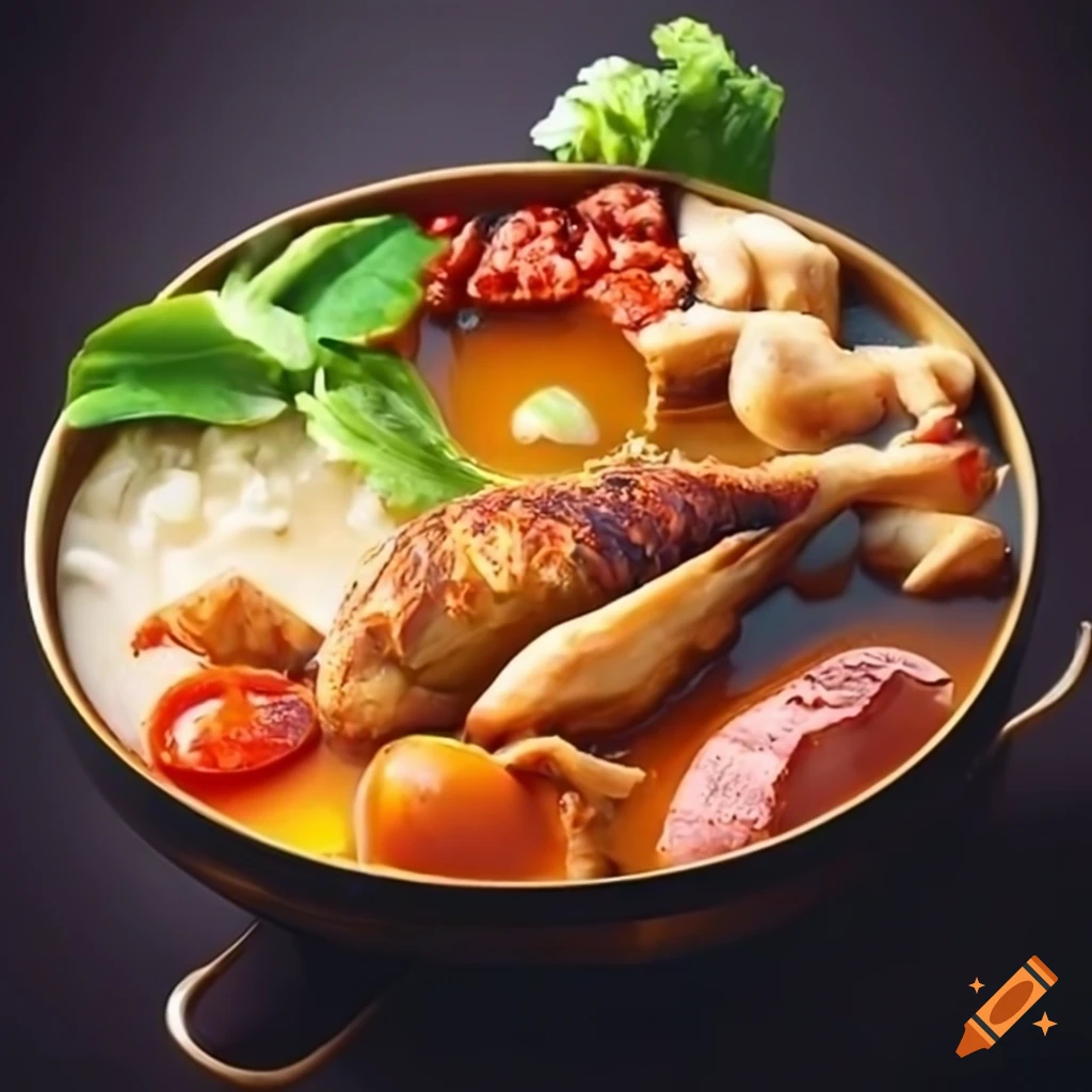 Coconut chicken hot pot