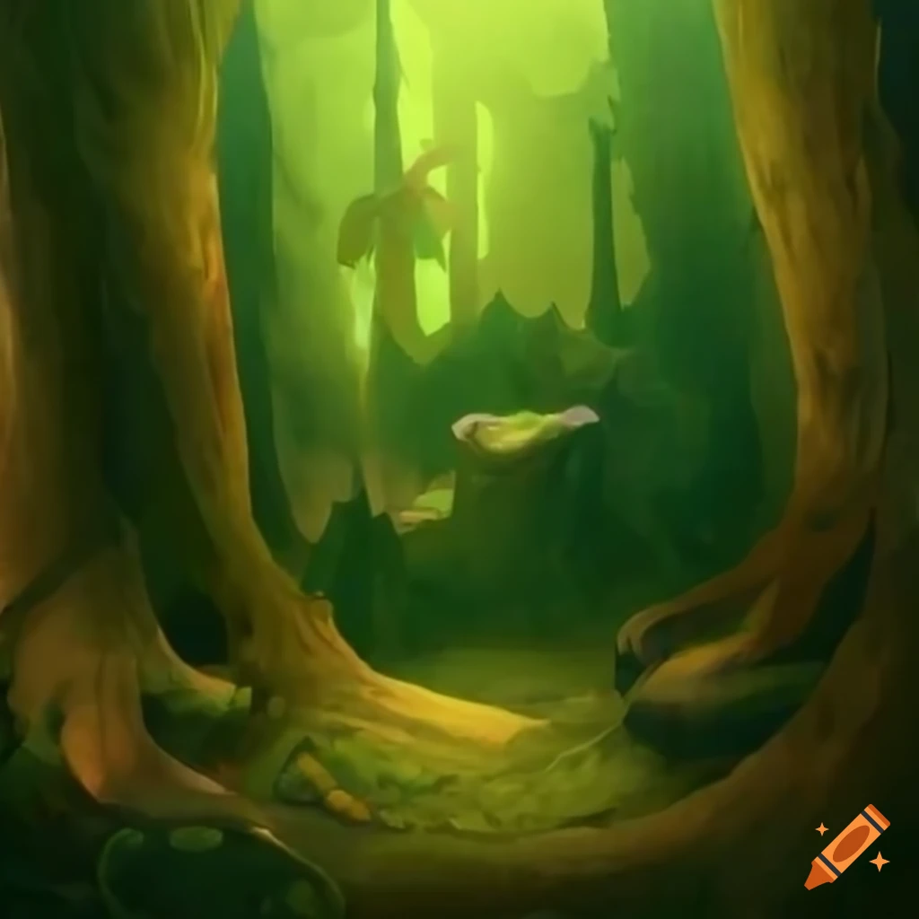 Legend of zelda korok forest, detailed on Craiyon