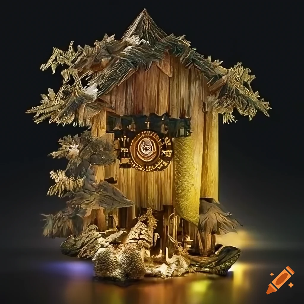 Forest in ‘cuckoo clock’ style, highly detailed, high definition