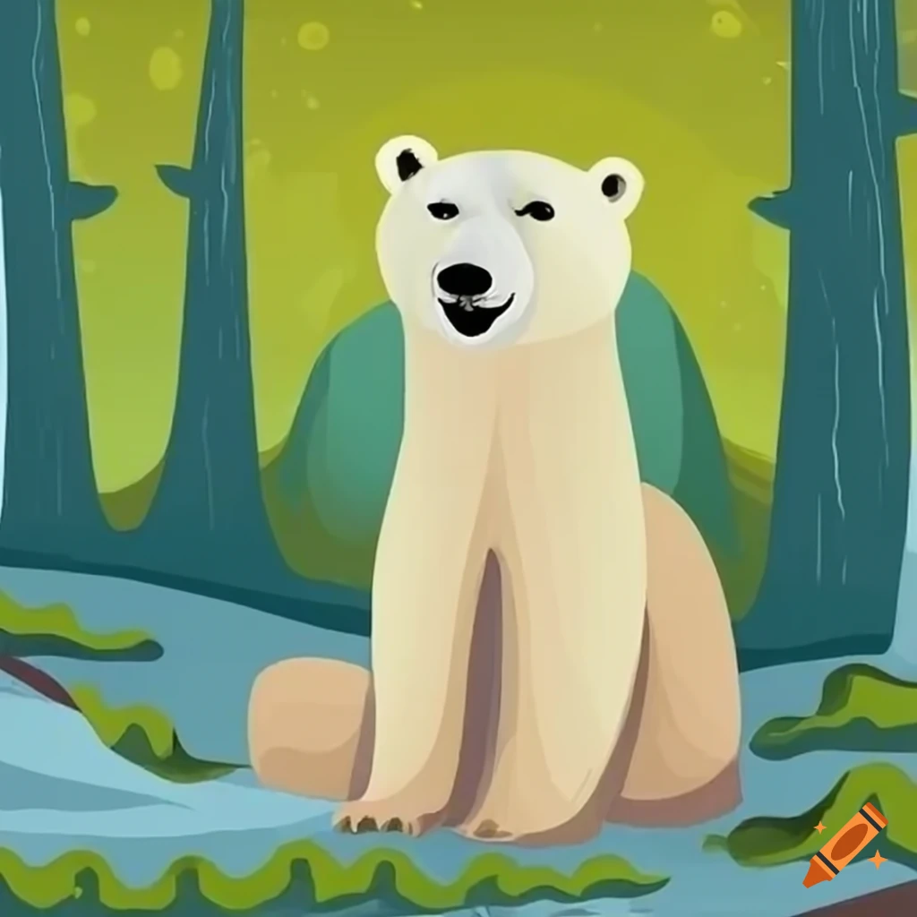 polar-bear-in-the-forest