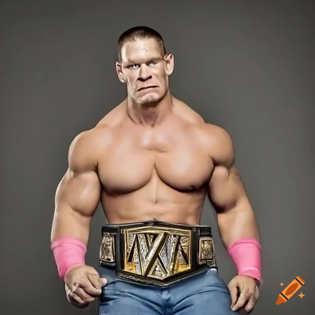 John Cena Holding Nxt Championship 