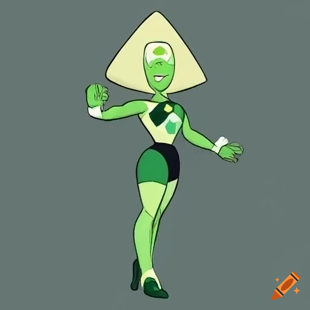 A fusion of pearl and peridot from steven universe