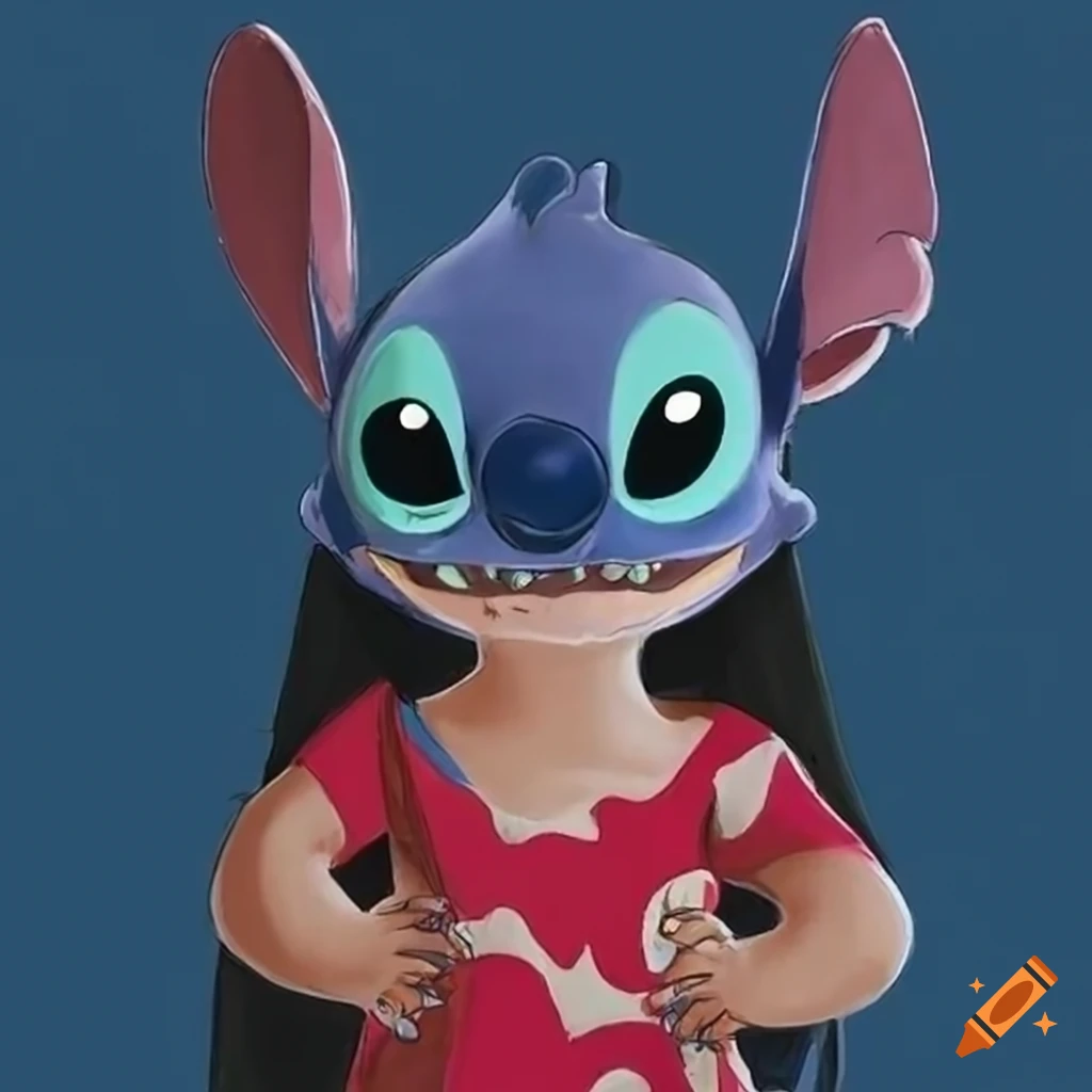 Stitch, the cute character from disney's lilo & stitch on Craiyon