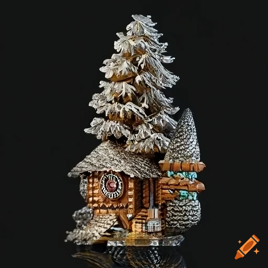 Forest in ‘cuckoo clock’ style, highly detailed, high definition