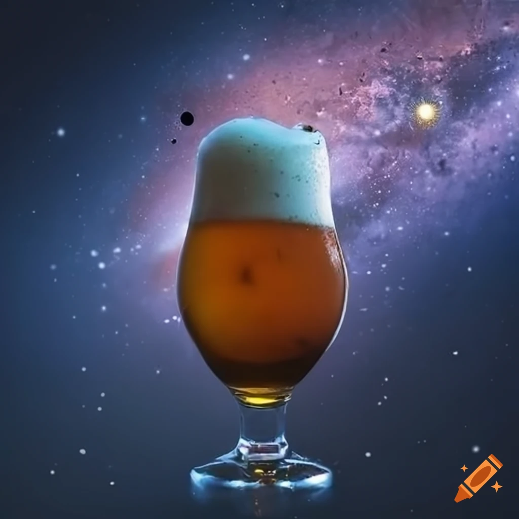 Space beer on Craiyon