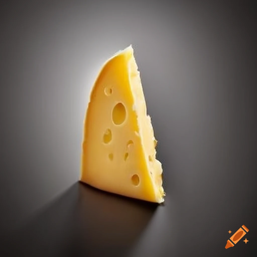 A singular thin slice of cheese