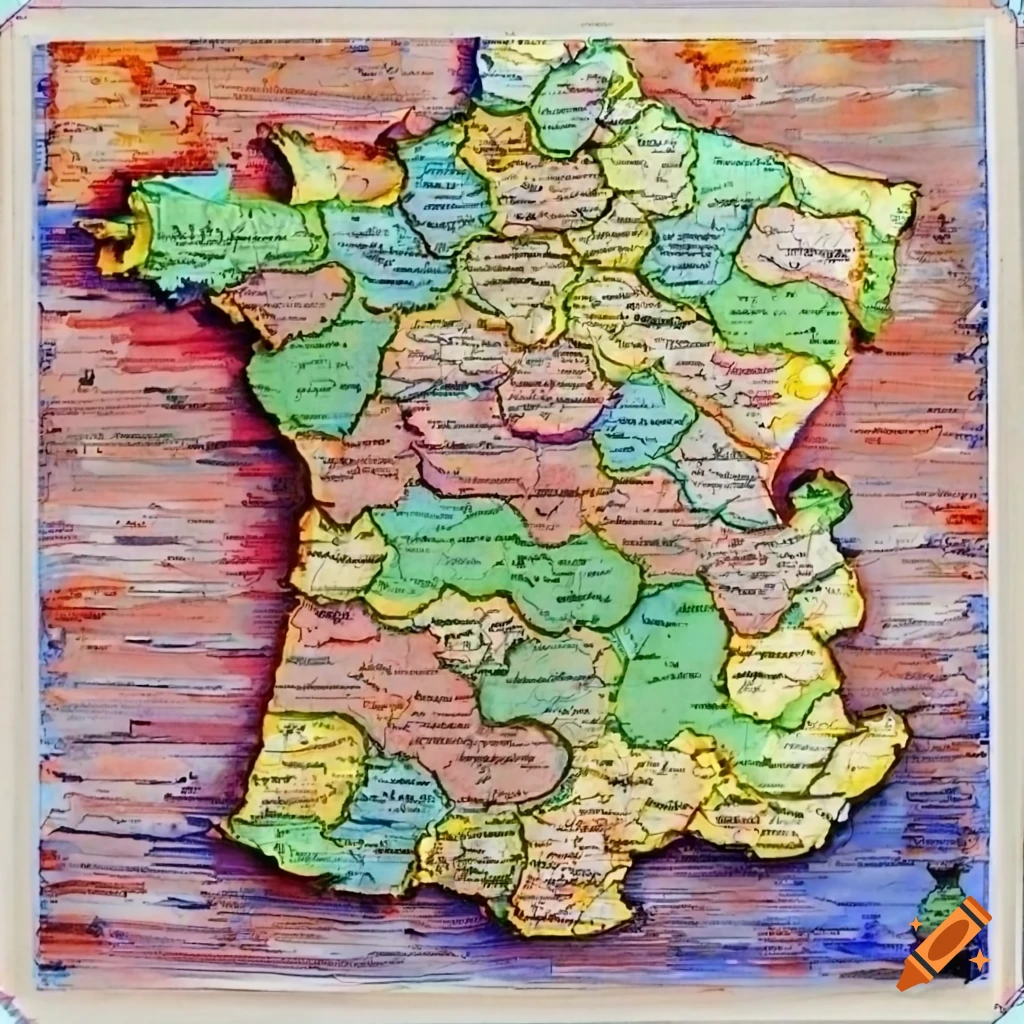 Carte de France - France Departments and Regions Puzzles Complete