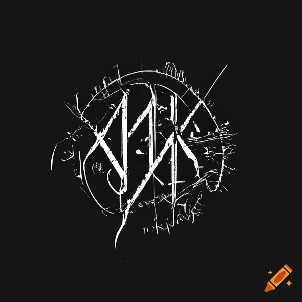 'my dark principles' font in a deathcore