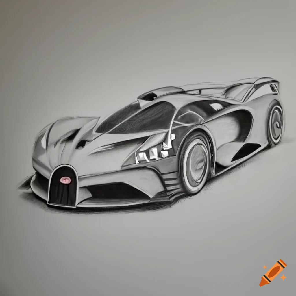 Bugatti Veyron Ettore Bugatti Car Drawing #1 Jigsaw Puzzle by CarsToon  Concept - Pixels